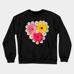 gerbera daisies in bloom daisy flower blossoms Crewneck Sweatshirt